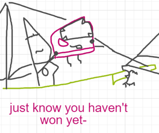 A panel from Ready Oar Knot, episode three of the Board Boards object show by Furretwalk/WalkingFurret.